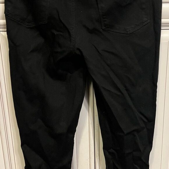 Hudson Bullocks High Rise Lace Up Jeans in Black Coated Sz 28 - Picture 8 of 11